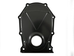 CHRYSLER-MOPAR BIG BLOCK 383-440 STEEL TIMING CHAIN COVER - EDP BLACK
