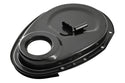 Steel 1955–95 Chevy SB 283–305–327–350–400 Timing Chain Cover with Timing Tab - Black