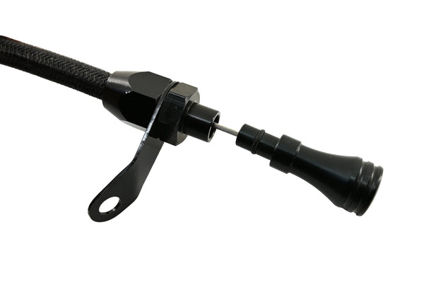 Black Flexible Transmission Dipstick Fits Ford C6 Bell Housing Mount