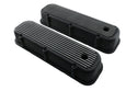 Aluminum Valve Covers with Bolt Kit Fits 1965–1995 Big Block Chevy BBC 396–502 – Tall – Finned – Black