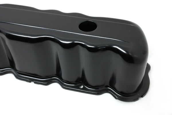 STEEL 1960–83 FORD INLINE 6 VALVE COVER – BLACK – 2 HOLES