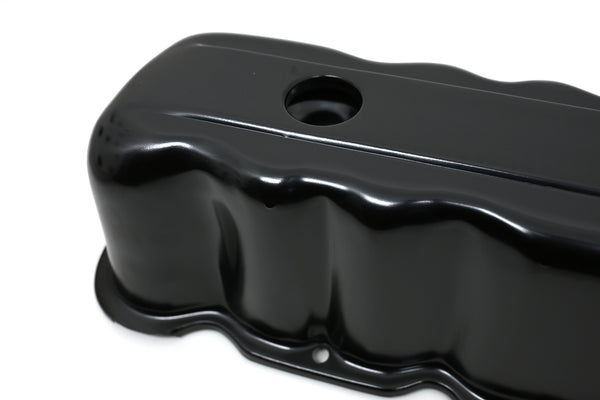 STEEL 1960–83 FORD INLINE 6 VALVE COVER – BLACK – 2 HOLES