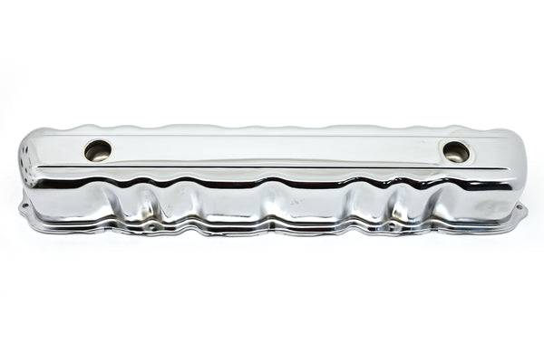 STEEL 1960–83 FORD INLINE 6 VALVE COVER – CHROME – 2 HOLES