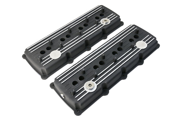 CFR Performance Compatible/Replacement Aluminum Mopar, Chrysler, Jeep, Ram Gen 3 Hellcat Conversion HEMI Rocker Arm Valve Covers 5.7L, 6.1L, 6.4L - powder coated black
