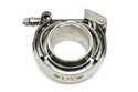 Interlocking V-Band Exhaust Clamp Kit with Male/Female Flanges – 3.5 Inch (89.7mm) 304 Stainless Steel