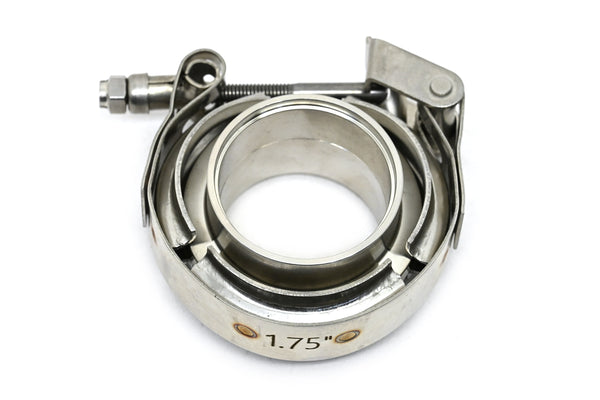 Interlocking V-Band Exhaust Clamp Kit with Male/Female Flanges – 6 Inch (153.2mm) 304 Stainless Steel