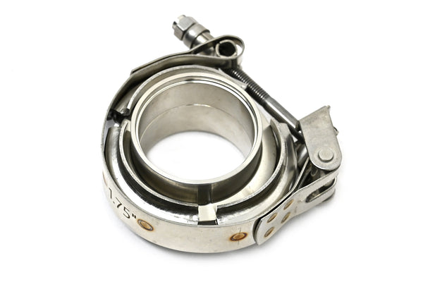 Interlocking V-Band Exhaust Clamp Kit with Male/Female Flanges – 3 Inch (77mm) 304 Stainless Steel