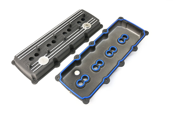 CFR Performance Compatible/Replacement Aluminum Mopar, Chrysler, Jeep, Ram Gen 3 Hellcat Conversion HEMI Rocker Arm Valve Covers 5.7L, 6.1L, 6.4L - powder coated black
