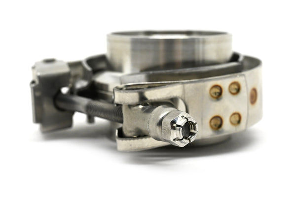 Interlocking V-Band Exhaust Clamp Kit with Male/Female Flanges – 5 Inch (127.8mm) 304 Stainless Steel