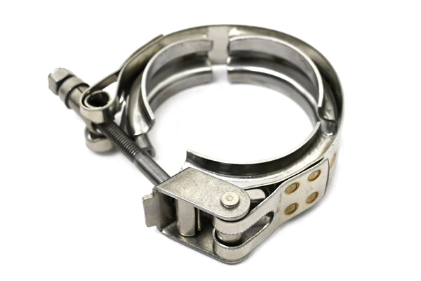 Interlocking V-Band Exhaust Clamp Kit with Male/Female Flanges – 5 Inch (127.8mm) 304 Stainless Steel