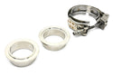 Interlocking V-Band Exhaust Clamp Kit with Male/Female Flanges – 1.75 Inch (45.2mm) 304 Stainless Steel