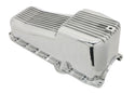 ALUMINUM 1986–02 CHEVY SB 262–400 STOCK CAPACITY OIL PAN – RETRO FINNED – BAFFLED – POLISHED