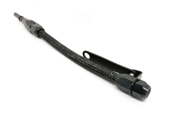 CFR Performance Stainless Braided Flexible Dipstick  1986–1995 Ford 5.0L 302 with Billet Handle– Black