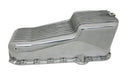 ALUMINUM 1980-85 CHEVY SB 262-400 STOCK CAPACITY OIL PAN - RETRO POLISHED FINNED BAFFLED - POLISHED