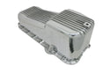 ALUMINUM 1980-85 CHEVY SB 262-400 STOCK CAPACITY OIL PAN - RETRO POLISHED FINNED BAFFLED - POLISHED