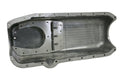 ALUMINUM 1980-85 CHEVY SB 262-400 STOCK CAPACITY OIL PAN - RETRO POLISHED FINNED BAFFLED - POLISHED