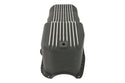 ALUMINUM 1980-85 CHEVY SB 262-400 STOCK CAPACITY OIL PAN - RETRO POLISHED FINNED BAFFLED - BLACK