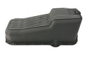 ALUMINUM 1980-85 CHEVY SB 262-400 STOCK CAPACITY OIL PAN - RETRO POLISHED FINNED BAFFLED - BLACK