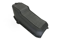 CFR Performance Aluminum 1958–79 Chevy SB 262–400 Stock Capacity Oil Pan – Retro Finned Baffled – Black
