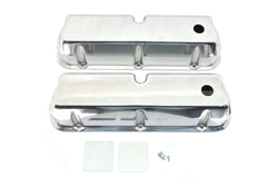 1962-85 FORD SMALL BLOCK 289-302-351W-5.0L TALL POLISHED ALUMINUM VALVE COVERS - SMOOTH