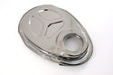 Steel Chevy 1955–1995 SB 283–400 Timing Chain Cover – Black Chrome