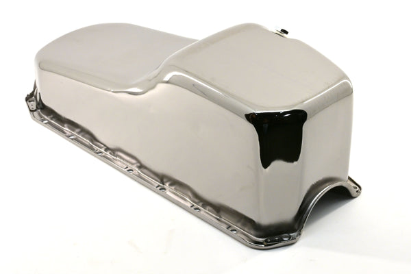 Steel 1955–1979 Chevy SB 262–400 Oil Pan – Black Chrome
