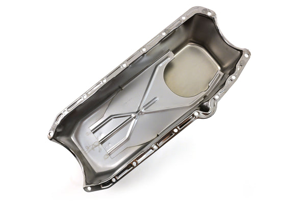 Steel 1955–1979 Chevy SB 262–400 Oil Pan – Black Chrome