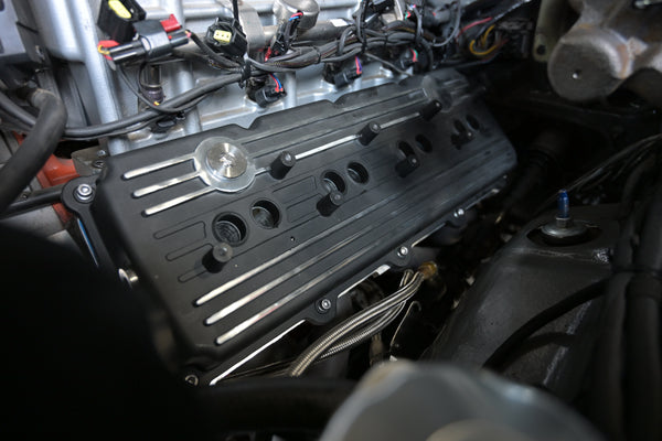 CFR Performance Compatible/Replacement Aluminum Mopar, Chrysler, Jeep, Ram Gen 3 Hellcat Conversion HEMI Rocker Arm Valve Covers 5.7L, 6.1L, 6.4L - powder coated black