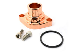 ALUMINUM CHEVY SMALL BLOCK BIG BLOCK STRAIGHT THERMOSTAT HOUSING WATER NECK - COPPER