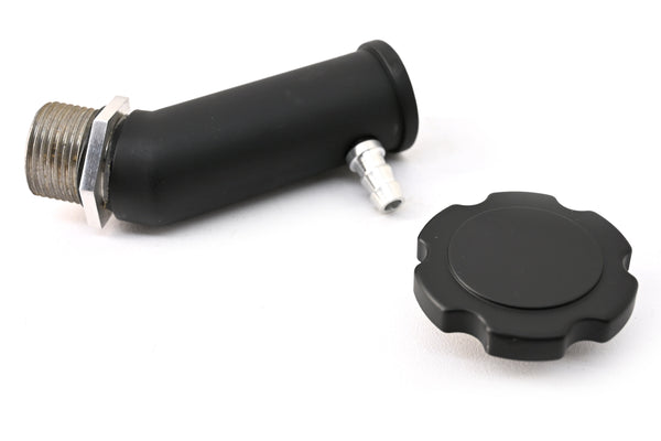 OIL FILLER TUBE W/ OIL BAFFLE - ALUMINUM-BLACK