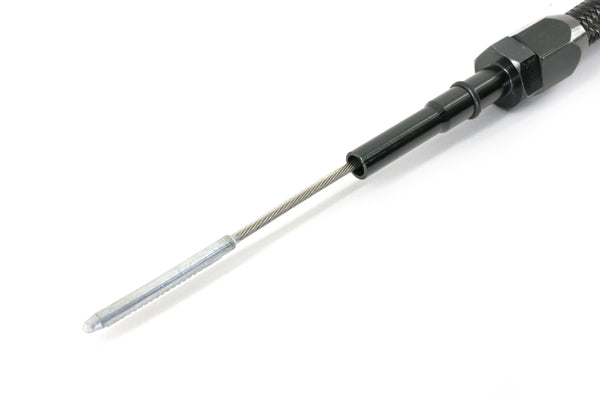 BRAIDED CHRYSLER HEMI 5.7L, 6.1L, 6.4L CENTER SUMP PAN FLEXIBLE DIPSTICK – BLACK