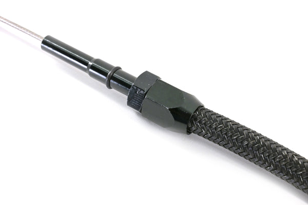 BRAIDED CHRYSLER HEMI 5.7L, 6.1L, 6.4L CENTER SUMP PAN FLEXIBLE DIPSTICK – BLACK