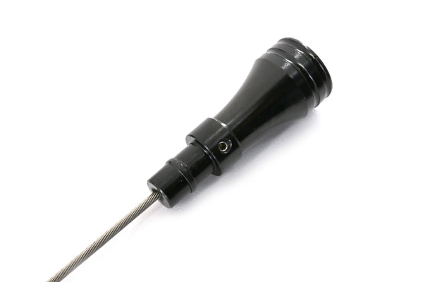 BRAIDED CHRYSLER HEMI 5.7L, 6.1L, 6.4L CENTER SUMP PAN FLEXIBLE DIPSTICK – BLACK
