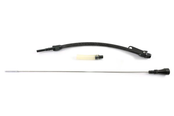 BRAIDED CHRYSLER HEMI 5.7L, 6.1L, 6.4L CENTER SUMP PAN FLEXIBLE DIPSTICK – BLACK