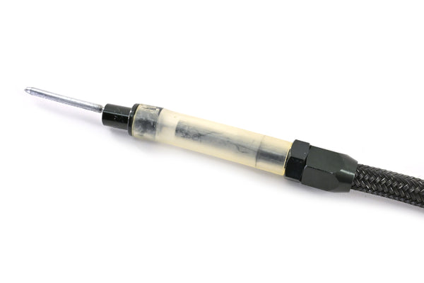 BRAIDED CHRYSLER HEMI 5.7L, 6.1L, 6.4L CENTER SUMP PAN FLEXIBLE DIPSTICK – BLACK