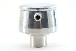 CHEVY-FORD-MOPAR POLISHED BILLET ALUMINUM BREATHER W- PCV VALVE - SMOOTH