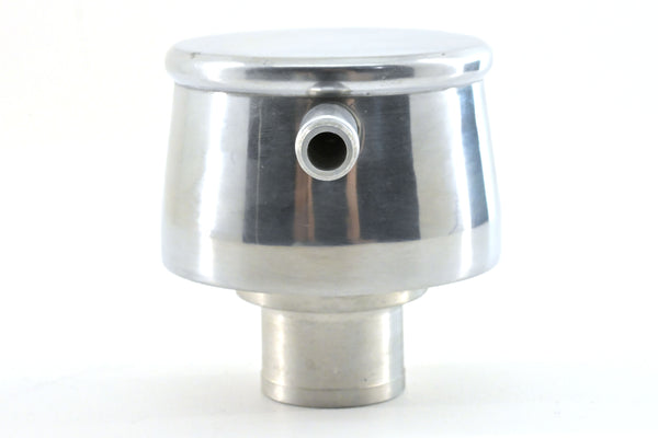 CHEVY-FORD-MOPAR POLISHED BILLET ALUMINUM BREATHER W- PCV VALVE - SMOOTH