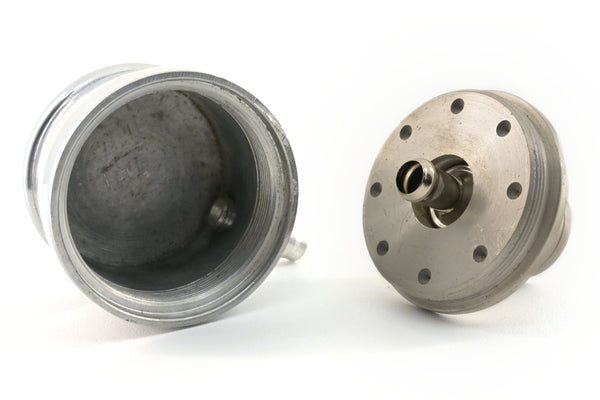 CHEVY-FORD-MOPAR POLISHED BILLET ALUMINUM BREATHER W- PCV VALVE - SMOOTH