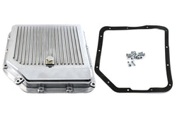 CFR Performance Compatible/Replacement CHEVY-GM TURBO TH-350 ALUMINUM TRANSMISSION PAN KIT DEEP FINNED – POLISHED