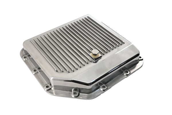 CFR Performance Compatible/Replacement CHEVY-GM TURBO TH-350 ALUMINUM TRANSMISSION PAN KIT DEEP FINNED – POLISHED