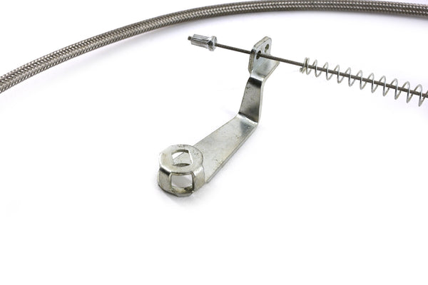 CFR PERFORMANCE NATURAL FINISH 1986–1993 FORD AOD TRANSMISSION KICKDOWN CABLE KIT CARBURETOR – NATURAL