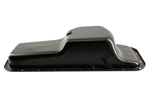 Black Oil Pan - Fits 1967–1987 Chrysler/Mopar BB 361 383 400 413 440 & HEMI 426 Engines – Center Sump, 5-Quart Capacity – Black Finish