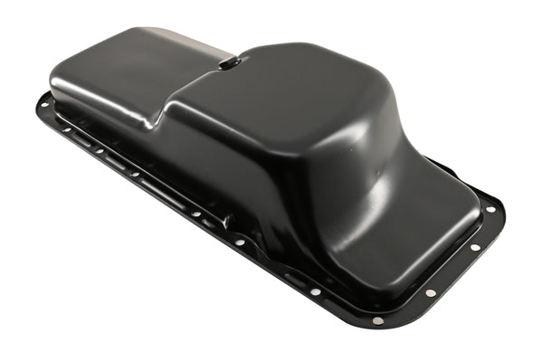 Black Oil Pan - Fits 1967–1987 Chrysler/Mopar BB 361 383 400 413 440 & HEMI 426 Engines – Center Sump, 5-Quart Capacity – Black Finish