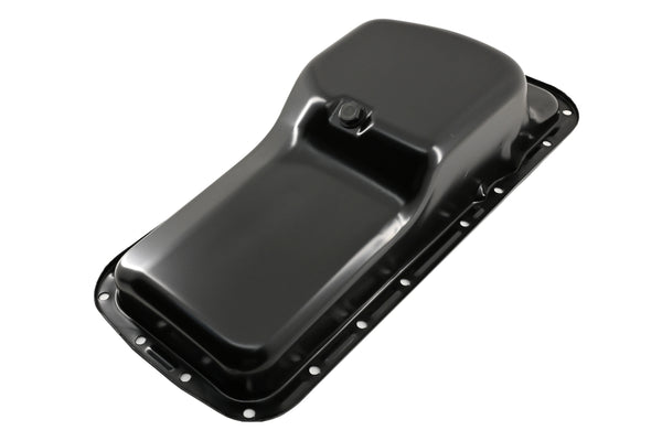 Black Oil Pan - Fits 1967–1987 Chrysler/Mopar BB 361 383 400 413 440 & HEMI 426 Engines – Center Sump, 5-Quart Capacity – Black Finish