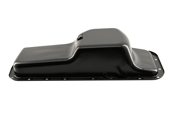 Black Oil Pan - Fits 1967–1987 Chrysler/Mopar BB 361 383 400 413 440 & HEMI 426 Engines – Center Sump, 5-Quart Capacity – Black Finish