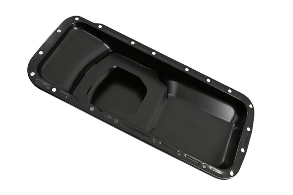 Black Oil Pan - Fits 1967–1987 Chrysler/Mopar BB 361 383 400 413 440 & HEMI 426 Engines – Center Sump, 5-Quart Capacity – Black Finish