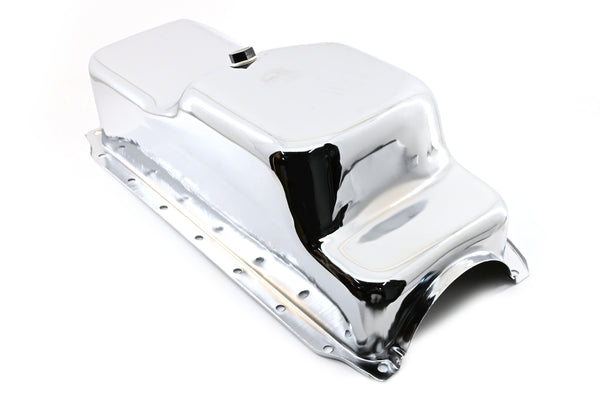 1964-87 CHRYSLER-MOPAR SMALL BLOCK 273-318-340 OIL PAN - CHROME