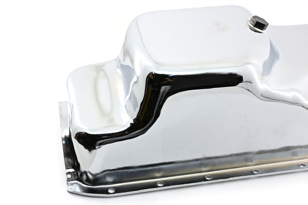 1964-87 CHRYSLER-MOPAR SMALL BLOCK 273-318-340 OIL PAN - CHROME