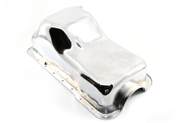 1988-96 FORD SMALL BLOCK 255-260-289-302 STOCK CAPACITY TRUCK OIL PAN - CHROME