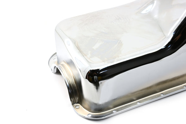 1988-96 FORD SMALL BLOCK 255-260-289-302 STOCK CAPACITY TRUCK OIL PAN - CHROME